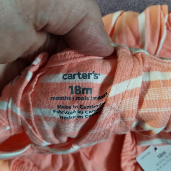 Nwt 18 Months Girls peach-pink white Dress with bloomers - Picture 5 of 8